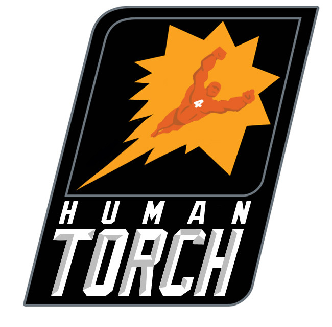 Phoenix Suns Human Torch logo DIY iron on transfer (heat transfer)